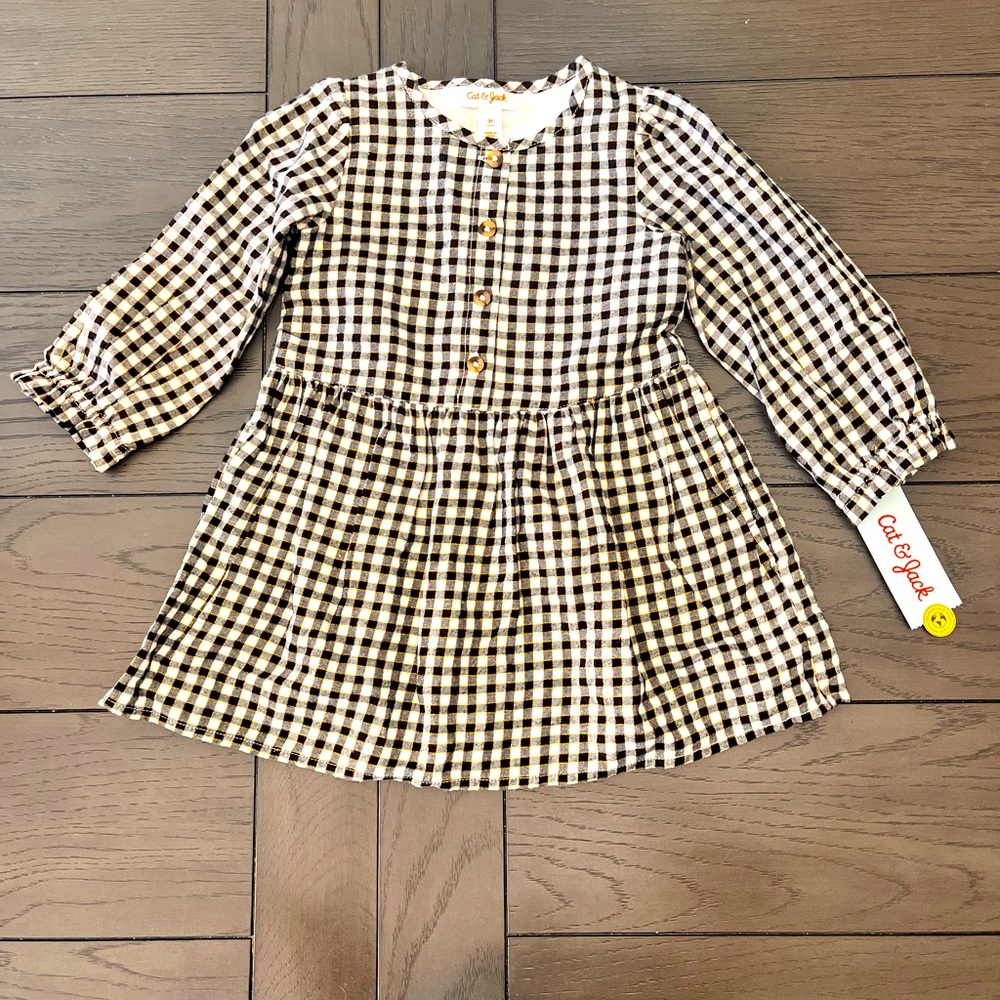 Cat and jack 2T girls plaid dress